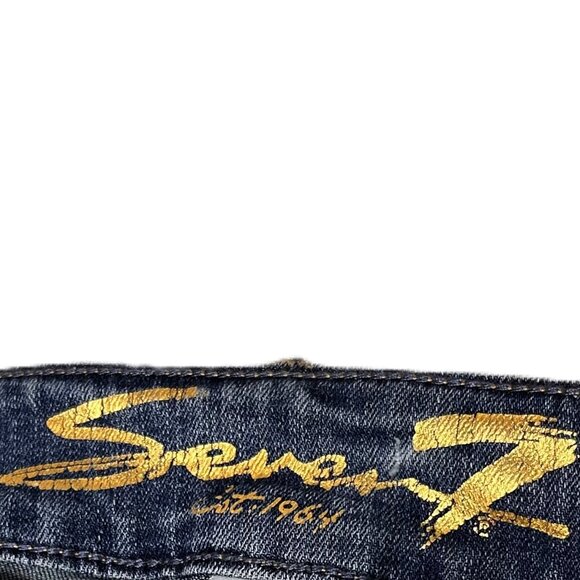 7 For All Mankind Jeans Women's Size 4 Weekend Slim Fit Raw Hem High Rise - Picture 9 of 16